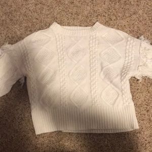 Habitual girls white sweater size 12